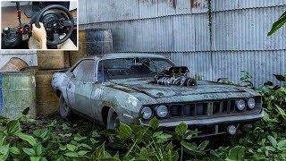 Rebuilding PLYMOUTH CUDA 426 HEMI (1500HP) - Forza Horizon 5 | Thrustmaster T300RS gameplay