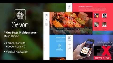 Preview Sevon - One Page Muse Theme TForest