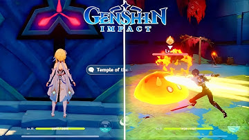 🔥GENSHIN IMPACT Deep Within The Temple of The Wolf Mission Quest Complete Gameplay Guide