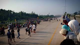 Balap liar jalan tol perigi mio vs mio