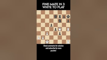 Subscribe for more Chess Puzzles! #chess #chessboard #chessplayer #hikaru #magnuscarlsen #checkmate
