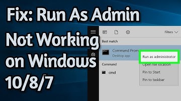 How To Fix Run As Administrator Not Working Or Showing Up Right Click In Windows 10 _ 8 _ 7(1080)