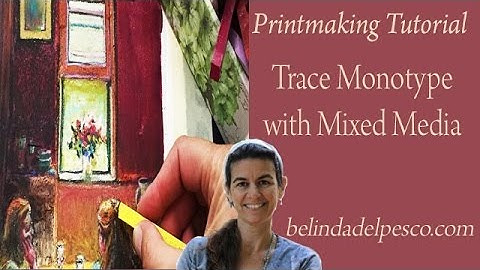 How to Make a Monotype Print - Tutorial #1 Trace Monotype Print with Pastel (without a press)