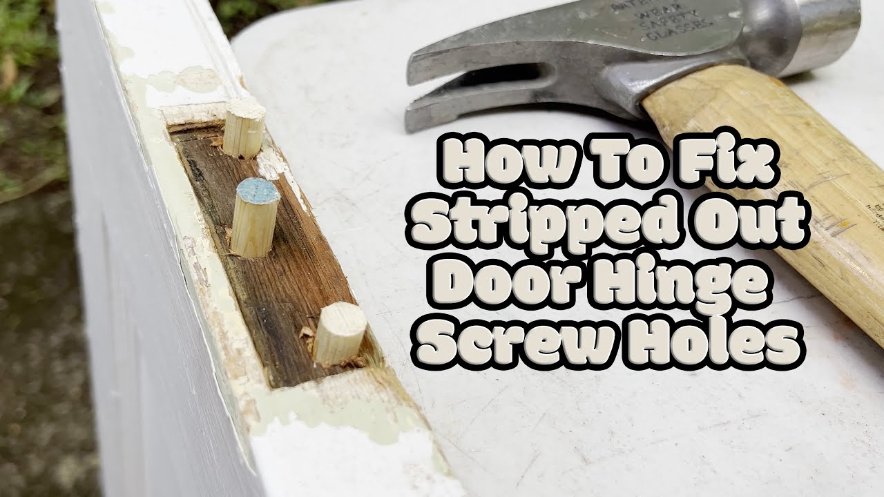 How to Fix Broken Door Hinge and Screws Carpentry Secrets Revealed