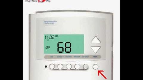 Thermostat Model: 1100 - Vacation Settings