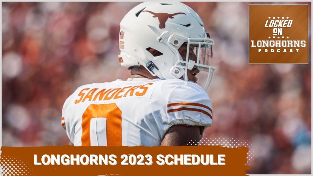 Texas Longhorns Football Team 2023 Schedule Released, Rodney Terry a