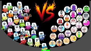 Numberblocks Vs Alphablocks Marble Race - Who Will Be The Ultimate Champion? Round 3