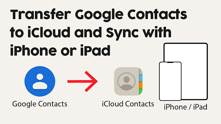 How to transfer contacts from iphone to ipad with icloud