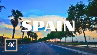 Evening Drive in Spain 🇪🇸 | Relaxing 4K Scenic Road Trip at Sunset