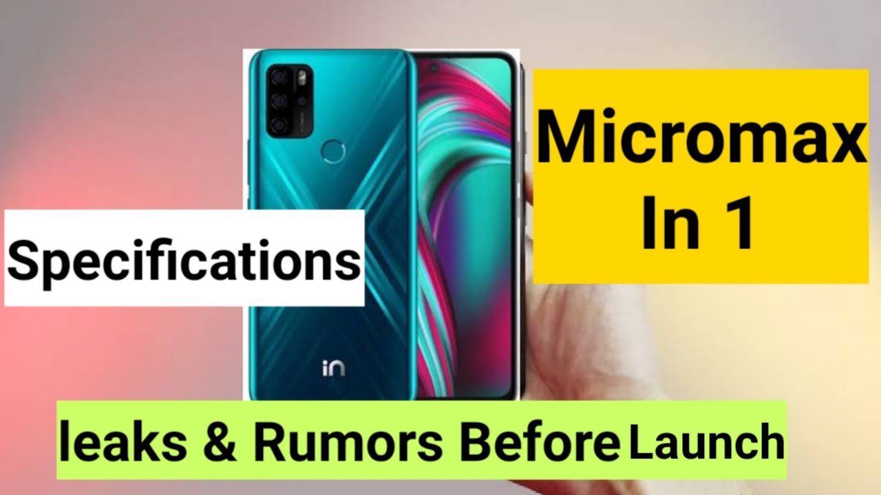 Micromax In 1 specifications leak before launch