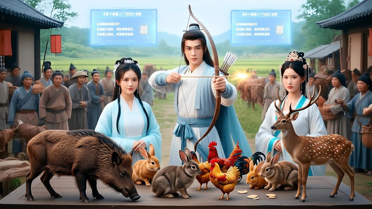 प्राचीन काल में पुनर्जन्मा युवक—देव-स्तरीय शिकारी सिस्टम जागा और परिवार अकाल से बच गया