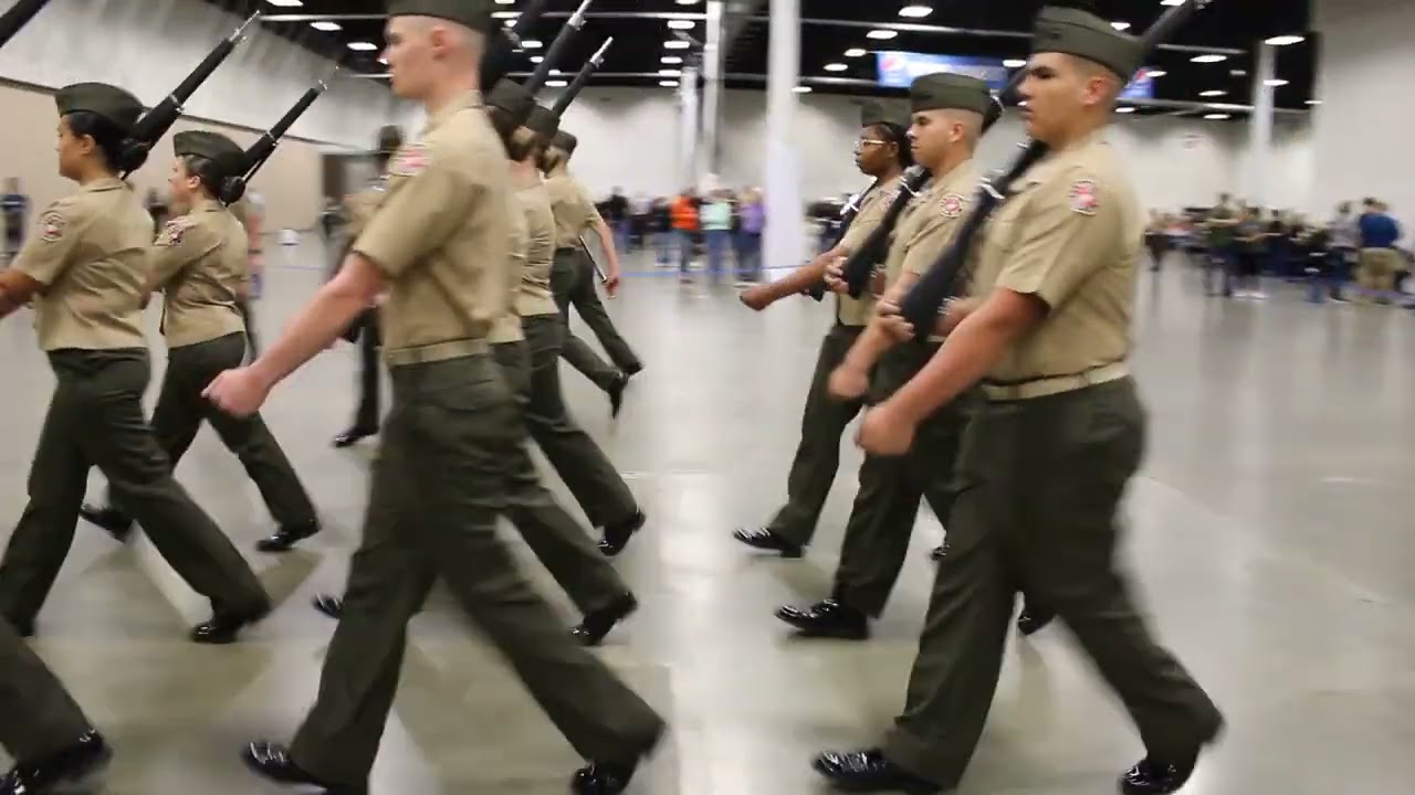 The Woodlands College Park HS MCJROTC Armed Regulation Marine Corps Nationals 2024