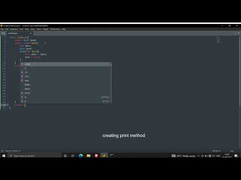 LinkedList implementation using java
