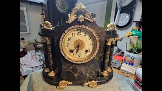 1900s New Haven Clock Co. Mantel Clock