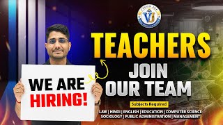 We Are Hiring Teachers Join Vision Jrf Team Faculty Recruitment Open Vision Jrf By Shiv Sir