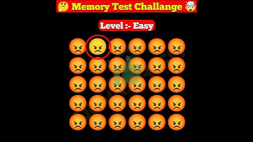 Memory Test 🤯 || Find The Odd Emoji Out || Emoji Puzzle Quiz || part 22 || #shorts #quiztime
