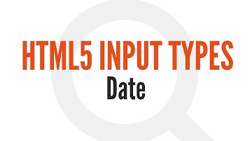 HTML5 Input Types: Date (8/14)
