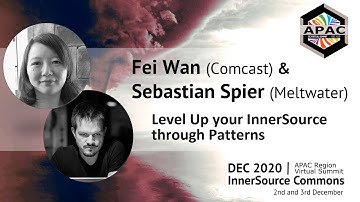 Sebastian Spier (Meltwater) & Fei Wan (Comcast) at ISC.S12 - Level Up  InnerSource Through Patterns