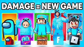 Minecraft, But If I Take Damage I Switch Games