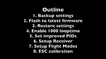 Eachine Assassin 180 RTF FPV - Review Part 3 - Setting Up the Flight Controller