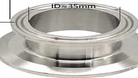 YQBS 2 Inch × 1.5 Inch Sanitary Fitting End Cap  Tri Clamp Ferrul Reducer Stainless Steel 304 Sanita