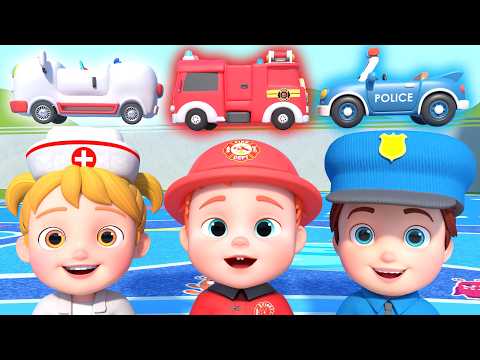 Firefighter, Doctor, Police, Let's Go! | Career Song | GoBooBoo Kids Songs