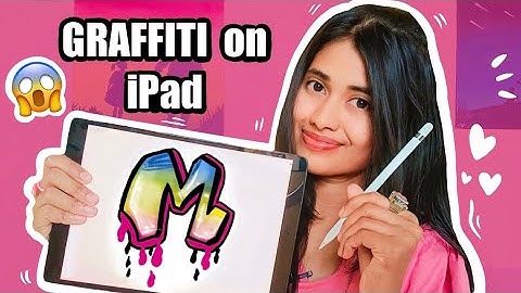 How to Draw Graffiti with Procreate - Letter M by Monika Manekar