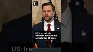 US-Iran Talks in Pakistan End Without Deal After 21 Hours, Hormuz Tensions Persist #iran #jdvance