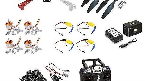 OL ELECTRONICS - Quadcopter V2 DIY Kit with ESC 30A, F450 Frame, Brushless Motor, Flight Control