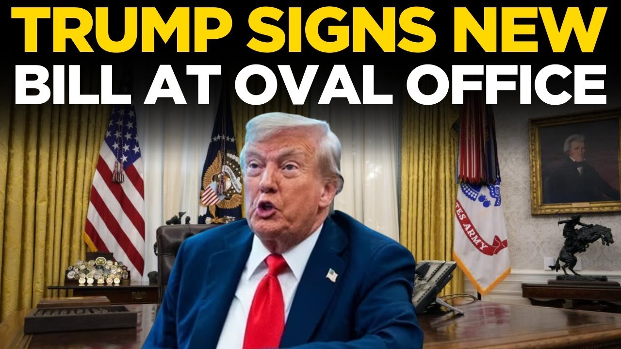 Trump LIVE: US President Trump Participates In Signing Ceremony At Oval Office | Washington D.C.