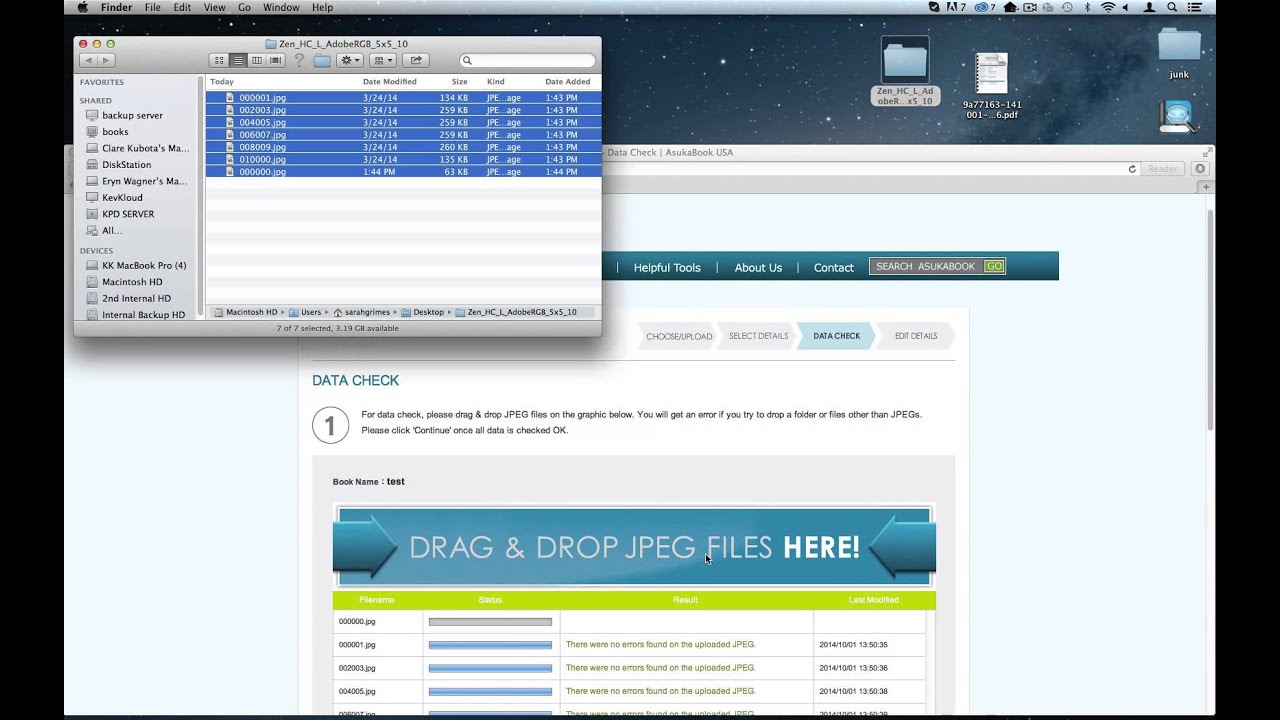 AsukaBook JPEG upload system - YouTube