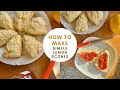 how to make simple lemon scones - quick and easy baking recipe!