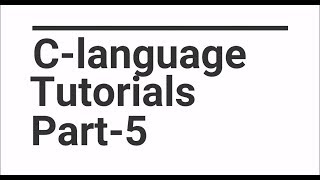 Exclusive C Tutorials part-5 printf and scanf function Details
