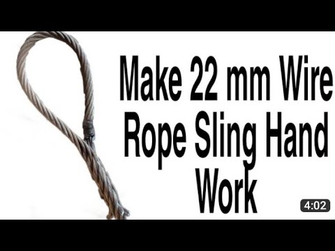 How to make wire rope sling # knot