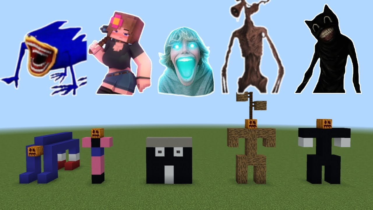 NEVER SPAWN Shin Sonic Jenny Dweller SCP67 SirenHead Cartoon Cat in Minecraft