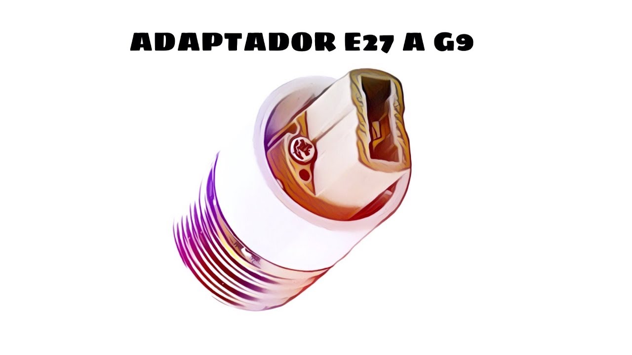 Adaptador E27 a G9 Blanco distribuido por CABLEPELADO ®
