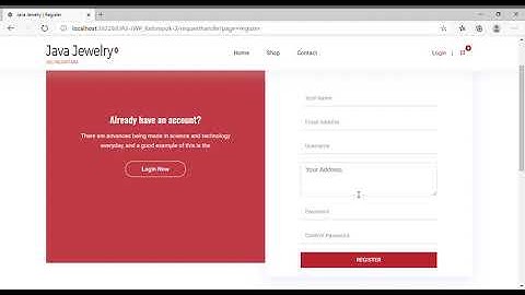 UAS Java Web Programming A1 - Shopping Cart E-Commerce Jewelry