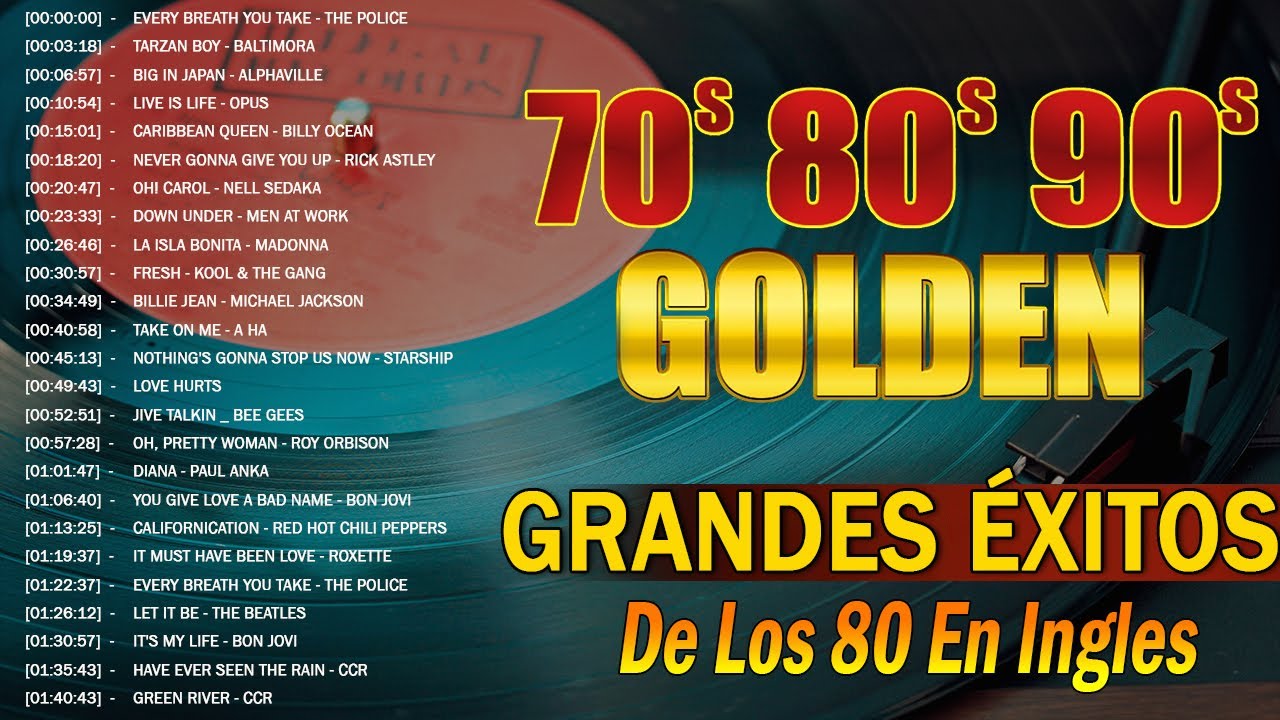 Xitos Inolvidables De Los 80   Los Temas Ms Grandiosos De Los 80 En Ingls   xitos De los 80 y 90