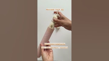 Incredible macrame hack by Isabella, an amazing and talented fiber artist ✨ #shorts