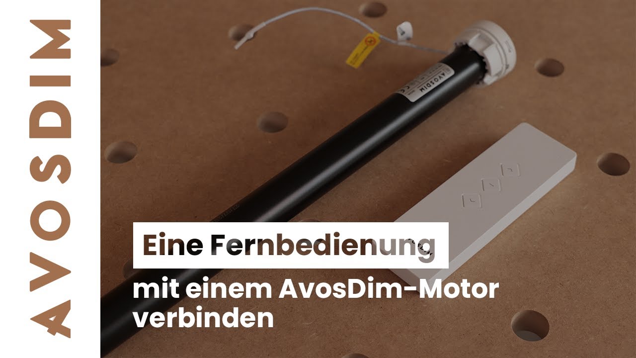 eine Fernbedienung mit einem AvosDim-Motor verbinden - YouTube