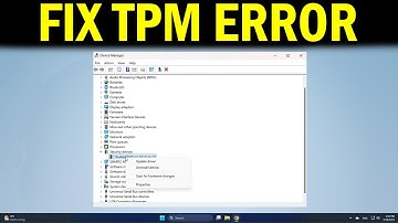 How To Fix Alert! TPM device is not detected error on Dell computers