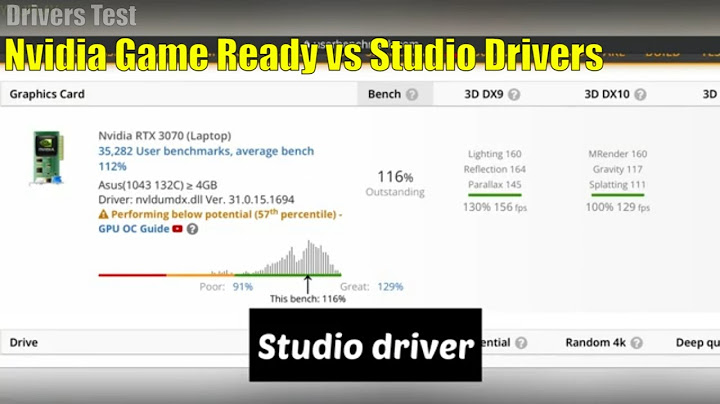 So sánh nvidia studio driver vs game ready