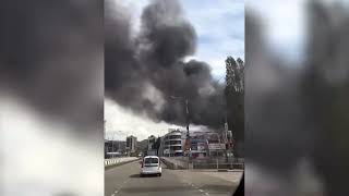 Information Fire and smoke cover the sky in Russia's Tuapse after drone attack Update