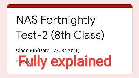 #NAS fortnightly test-2 (class 8 th)/17-08-2021/solution of questions of all subjects/So easy maths*