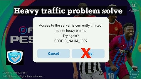 Heavy traffic Problem Solve In pes 2021 Mobile