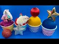 Satisfying Video | New Year Christmas Fun with Hamster - Ice Cream Cups Toys inside