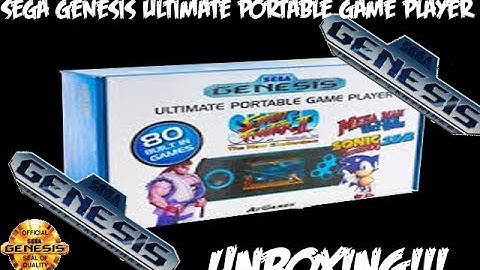 Sega Genesis Ultimate Portable Game Player UNBOXING!