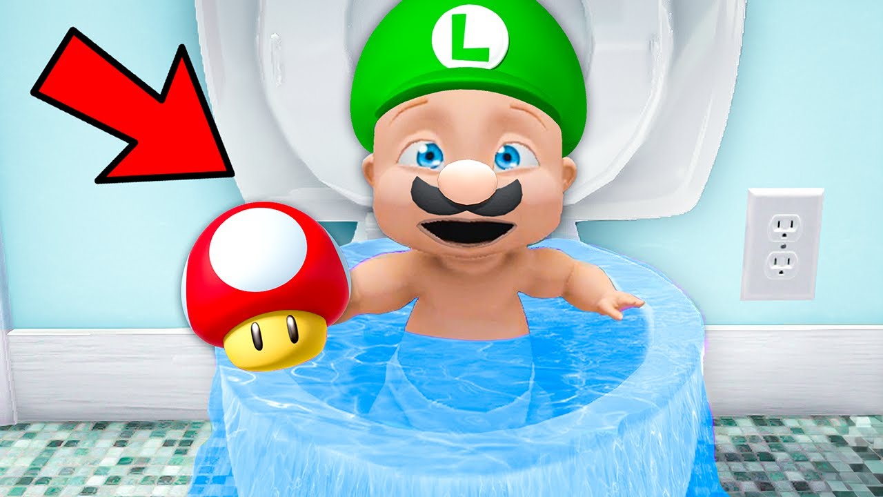 Малыш становится Луиджи!