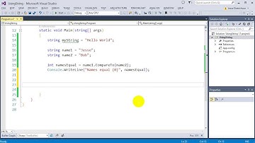 Learn C# for beginners: 7 -  Using the String Data Type