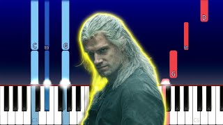 Toss a Coin to Your Witcher - Jaskier Song (Piano Tutorial) chords